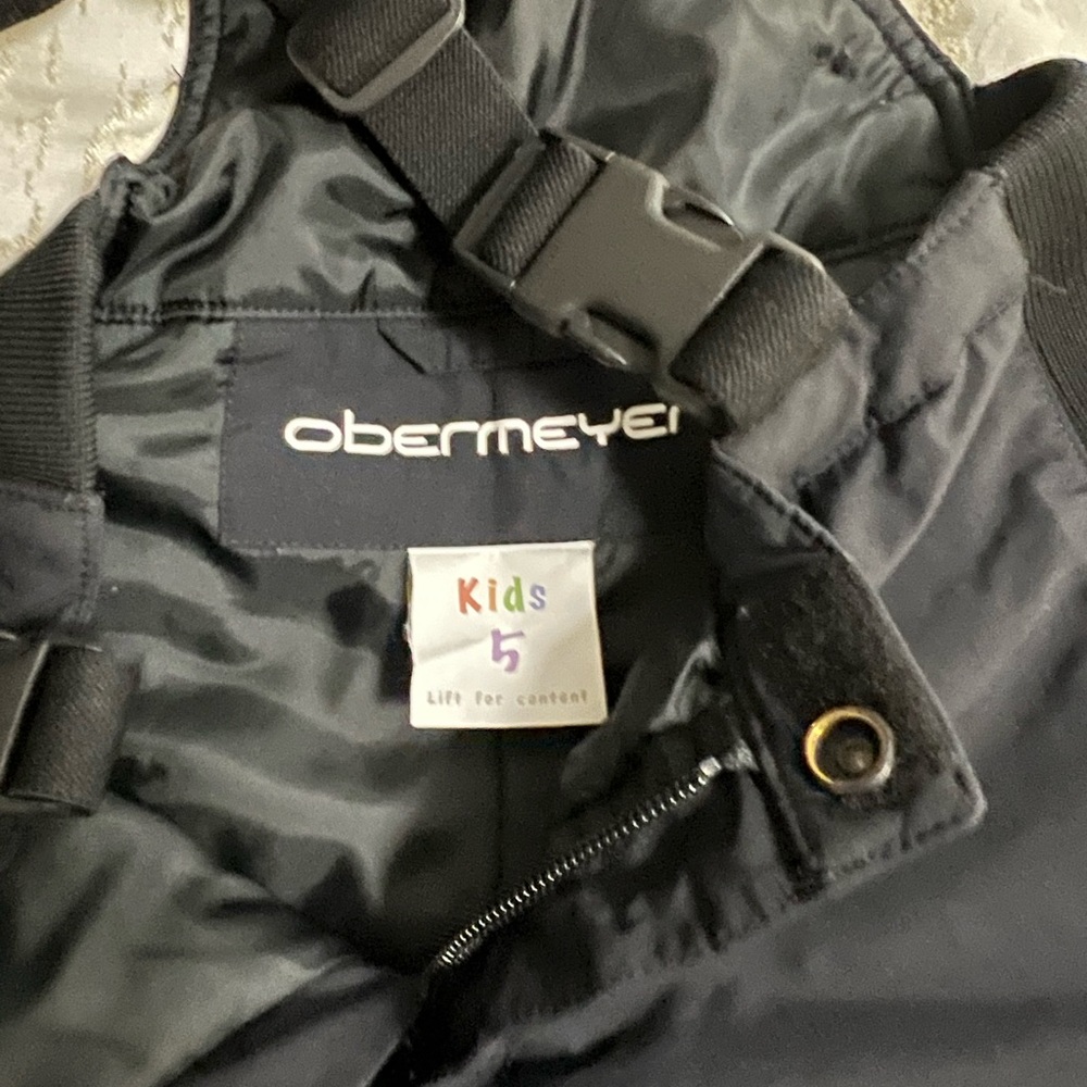 Kids Obermeyer ski snowboard pants bibs size 5